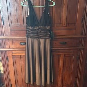 Brown fully lined dress, new with tags.
